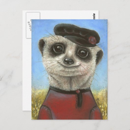 Yuri das meerkat postkarte (Vorne/Hinten)