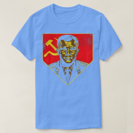 Yuri Gagarin als Erster im Weltraum 9 T-Shirt (Design vorne)