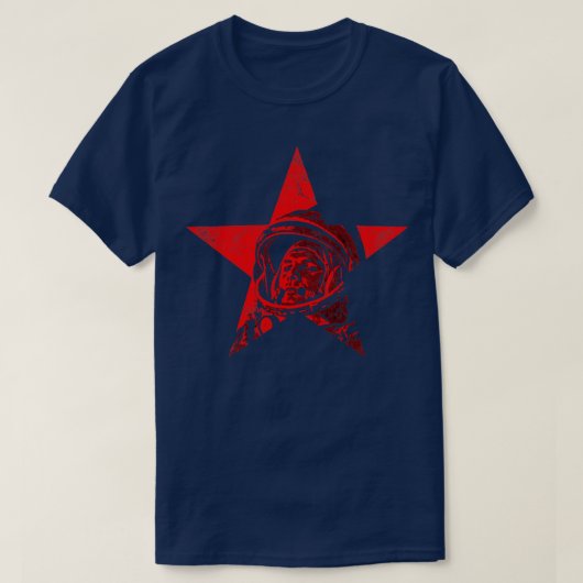 Yuri Gagarin an erster Stelle im Weltraum6 T-Shirt (Design vorne)