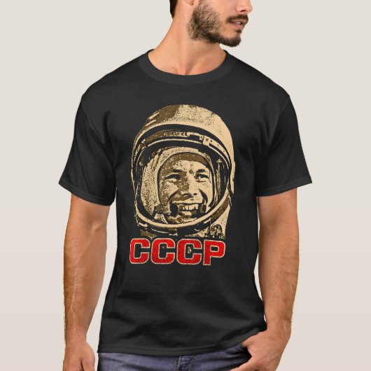Yuri Gagarin Cosmonaut Astronaut Space Sowjetunion T-Shirt (Vorderseite)