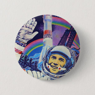 Yuri Gagarin cosmonaute Knopf Button