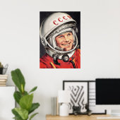 Yuri Gagarin Poster (Heimbüro)