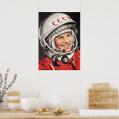 Yuri Gagarin Poster (Küche)