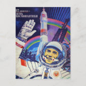 Yuri Gagarin Postkarte (Vorderseite)