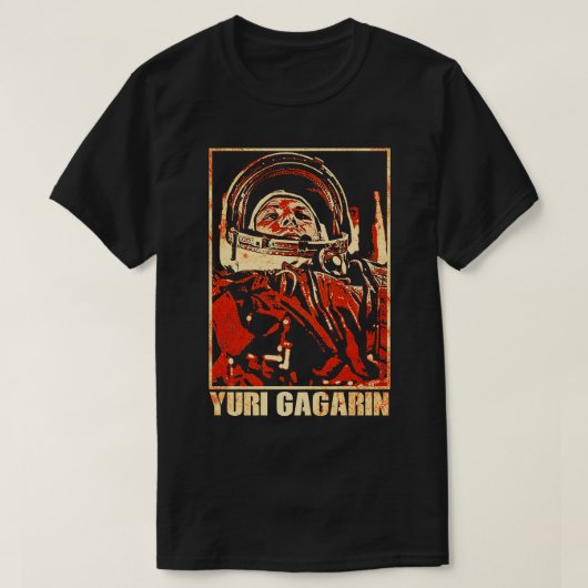 Yuri Gagarin Sowjetaut Kosmonaut Astronaut 2 T-Shirt (Design vorne)