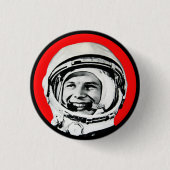 Yuri Gagarin - sowjetischer Held u. Kosmonaut Button (Vorderseite)