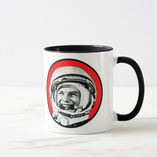 Yuri Gagarin - sowjetischer Held u. Kosmonaut Tasse (Rechts)