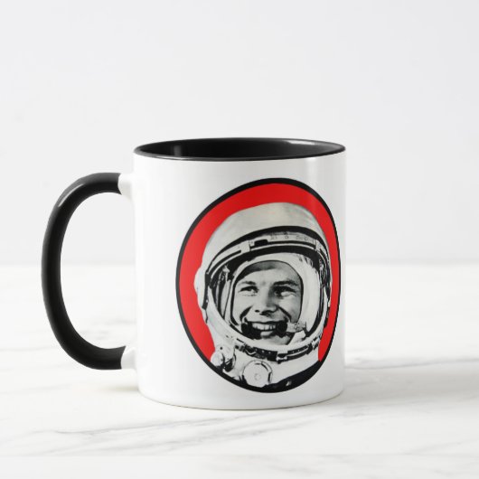 Yuri Gagarin - sowjetischer Held u. Kosmonaut Tasse (Links)