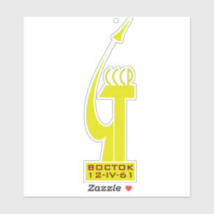 YURI GAGARIN VOSTOK 1 AUFKLEBER