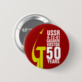 YURI GAGARIN VOSTOK ONE BUTTON (Vorne & Hinten)