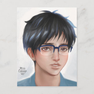 Yuri on Ice Yuuri fanart Postkarte