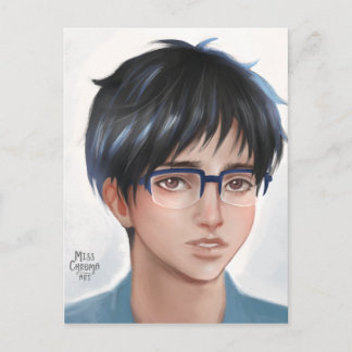 Yuri on Ice Yuuri fanart Postkarte