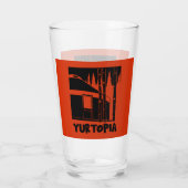 Yurt Life Geschenke Glas (Rückseite)