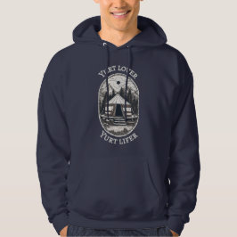 Yurt Lover Yurt Lifer Funny Yurt Tent Hoodie