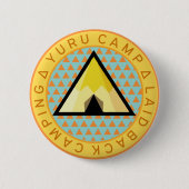 Yuru Camp Abzeichen - Zurücklegehendes Camping Button (Vorderseite)