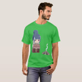 Yuru Camp Lagerfeuer Rin T-Shirt (Vorne ganz)