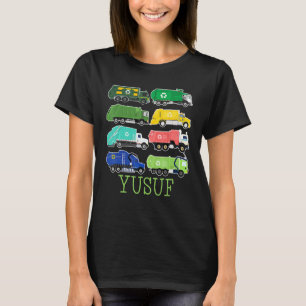 Yusuf Müllwagen Für Kinder Sammler Ökologe Gar T-Shirt