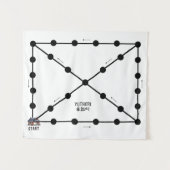 Yut Nori Korea Board Game Wandteppich (Vorderseite (Horizontal))