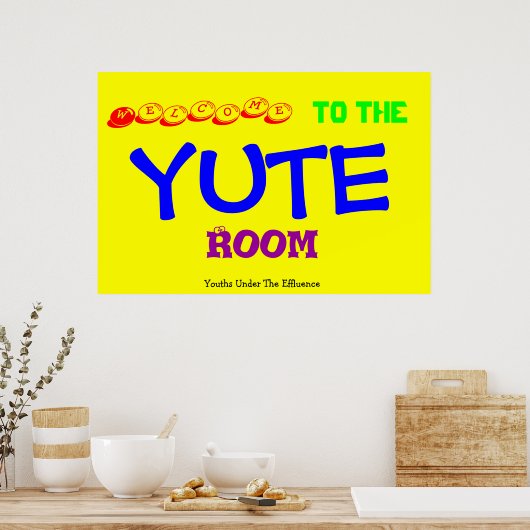 Yute Room Poster (Küche)