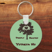 Yutkeya Hu rund Schlüsselanhänger (Vorderseite)