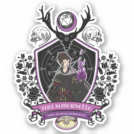 Yuu Auburnelle Sticker (Vorderseite)