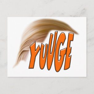 Yuuge Trump Postkarte