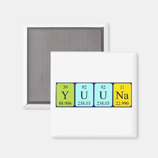 Yuuna Periodenmagnetmagnet Magnet (Vorderseite/Rückseite)