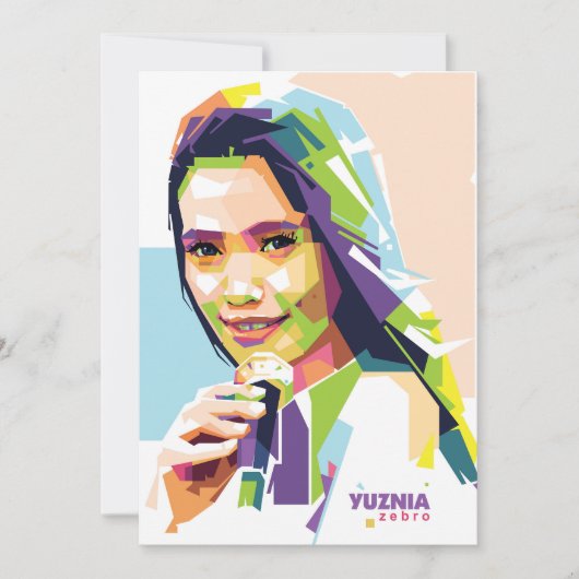 YuzniaZebro Dankeskarte (Vorderseite)