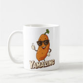 Yverblüffend - Funny Sweet Potato Erntedank Puff Kaffeetasse (Links)