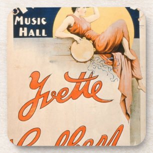 'Yvette Guilbert (c.1869-1944) bei Koster und bei Untersetzer