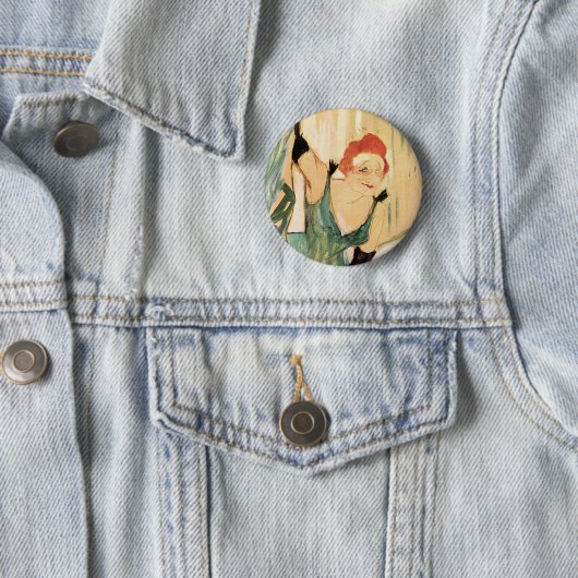 Yvette Guilbert, Henri de Toulouse-Lautrec Button (Beispiel)