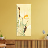 Yvette Guilbert mit einem Vorhang-Ruf, 1894 Leinwanddruck (Insitu (Wohnzimmer))