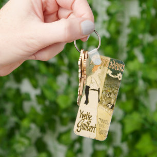 Yvette Guilbert von Theophile Alexandre Steinlen Schlüsselanhänger