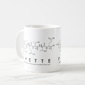 Yvette Peptid-Namen-Tasse Kaffeetasse (Vorderseite Links)