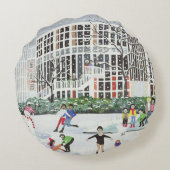 Yvonne Arnaud Theater Rundes Kissen (Rückseite)