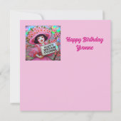 YVONNE ~ Königin der Blüte ~ Flachkarte (Rückseite)