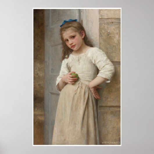 Yvonne on Doorstep William-Adolphe Bouguereau Poster (Vorne)
