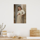 Yvonne on Doorstep William-Adolphe Bouguereau Poster (Küche)