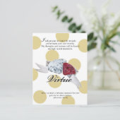 YW Value Card - VIRTUE Postkarte (Stehend Vorderseite)