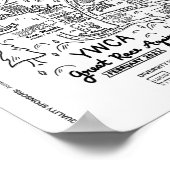 YWCA-Karte "Große Rasse gegen Rassismus" Poster (Ecke)