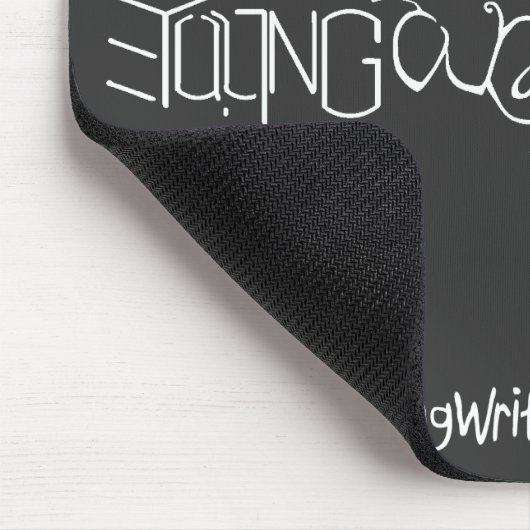 YWO Ambigram Mousepad (Schwarzes) (Ecke)