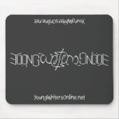 YWO Ambigram Mousepad (Schwarzes) (Vorne)