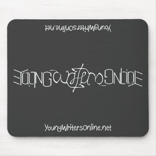YWO Ambigram Mousepad (Schwarzes) (Vorne)