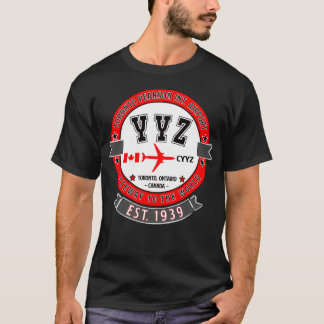 YYZ Toronto Pearson Airport Canada Vintag Design T-Shirt