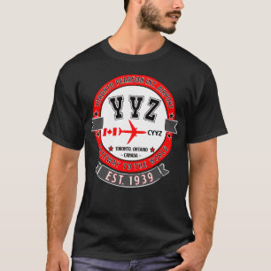 YYZ Toronto Pearson Flughafen Kanada Vintage Desig T-Shirt