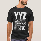 YYZ Toronto Pearson International Airport T-Shirt (Vorderseite)