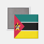 Z001 MOSAMBIK, FLAG, Afrika, Kühlschrank Magnet (Vorderseite/Rückseite)