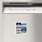 Z004 ASTANA-Mosaik, Kasachstan, Asien, Kühlschrank Magnet (In Situ (Geschirrspüler))