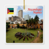 Z006 MAPUTO, Mosambik, Afrika, Keramikornament (Rückseite)