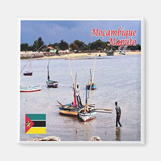 Z007 MAPUTO, Mosambik, Afrika, Kühlschrank Magnet (Vorne)